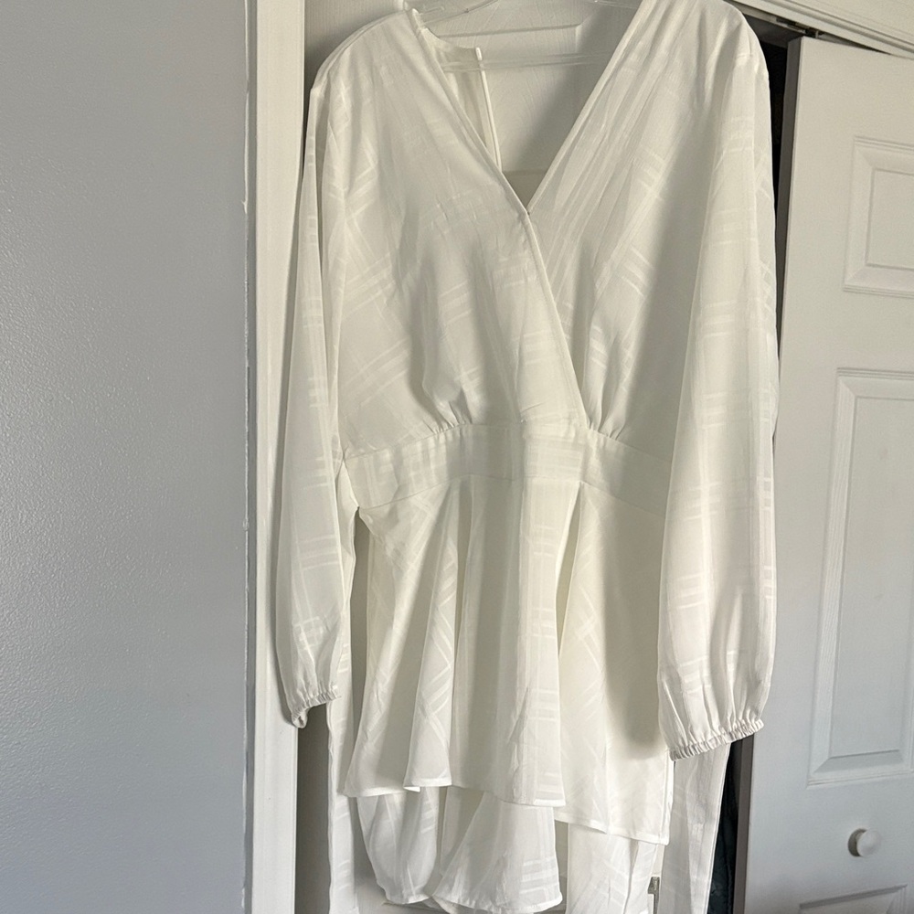 Elegant White Women's Dress